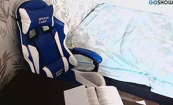 Naughty Girl Fucks While Studying Topless